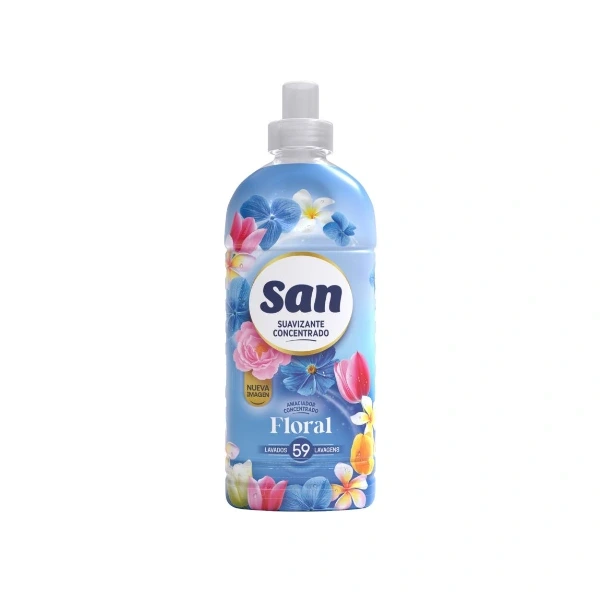 San Suavizante Concentrado Floral, 1,298 L · 59 dosis