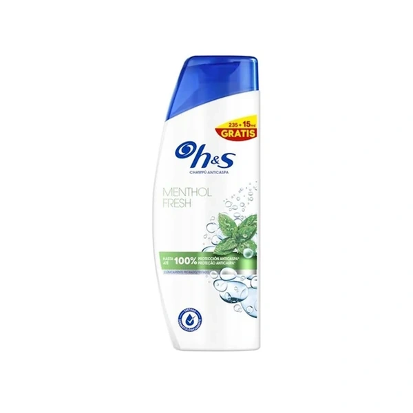 H&S Champú Menthol, 235 ml + 15 ml