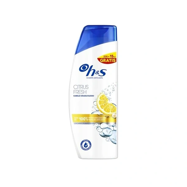 H&S Champú Citrus Fresh, 235 ml + 15 ml