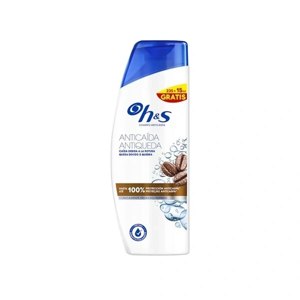 H&S Champú Anticaída, 235 ml + 15 ml
