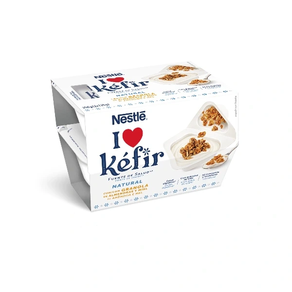 Nestlé I Love Kéfir Natural con Granola, 2 x 125 g